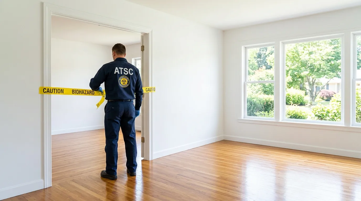 Certified biohazard cleanup crew performing Crime Scene Cleanup in Richmond